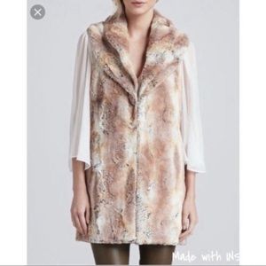 Alice + Olivia Annistyn Faux Fur Long Vest